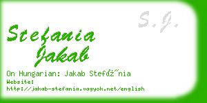 stefania jakab business card